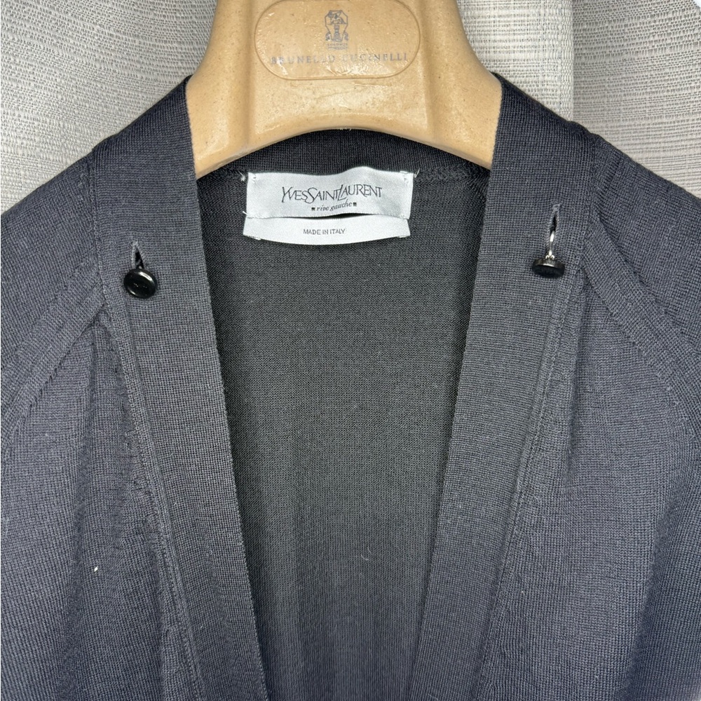Yves Saint Laurent black Knitwear cardigan - Picture 2 of 6